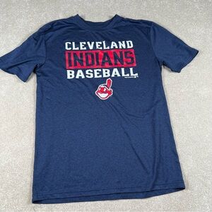 Cleveland Indians‎ Baseball Wahoo Short Sleeve Athletic Shirt youth XL 18/20
